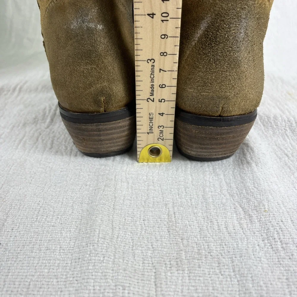 Diba True Womens Brown Suede Slip On Knee High Boots 6.5 Western Country Distres